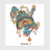 モンスタカラフルーマッシュルーム シール (シート)