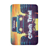 モンスタクールートラックのクランチ時間 バスマット (正面縦)