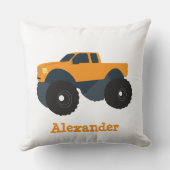 モンスタパーソナライズされたートラック車 クッション (裏面)