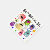 モンスタパーソナライズされたーパーティーナプキン スタンダードカクテルナプキン (角)