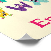 モンスタパーソナライズされたーABCアルファベ間抜けットモンスター ポスター (角)