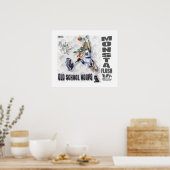 モンスタフラッシュ恐竜バスケットボール ポスター (キッチン)