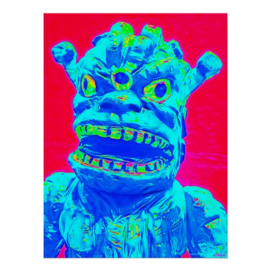 モンスタポップ・アートのー攻撃 ポスター (正面)