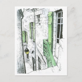 モンスタミシェルの狭い通り ポストカード