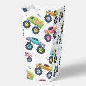 モンスタモダンーカラフルカーのトラックの子供パーティー フェイバーボックス (裏面)