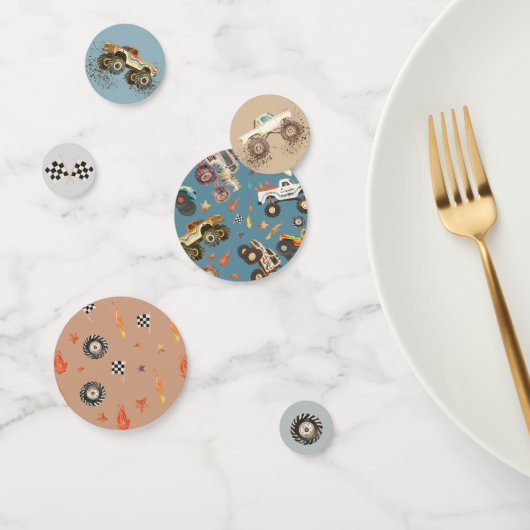 モンスタモダンートラックレーシングタイヤウォーター色 コンフェッティ (グループ)