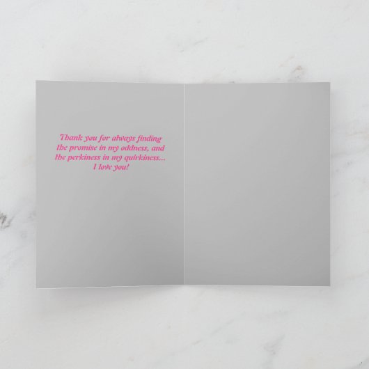 モンスタンスバレンタインおもしろいカード – 違う & シーズンカード (内部)