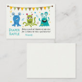 モンスターおむつラッフルチケット プレイスカード (正面/裏面)