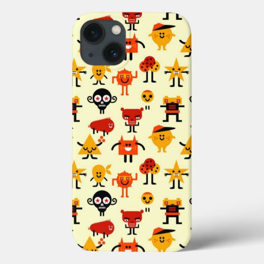 モンスターおもしろいパターン Case-Mate iPhoneケース (裏面)