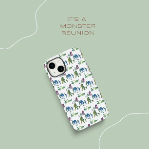 モンスターおもしろい懇親会グラデーションクリーチャー青い緑 Case-Mate iPhone 14ケース