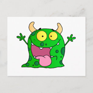 モンスターおもしろい漫画スケッチのカタイトハッピー ポストカード