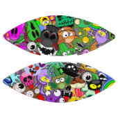 モンスターかわいいキャラクターのハロウィンパターン アメリカンフットボール (パネル)