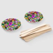 モンスターかわいいキャラクターのハロウィンパターン ハンドファン (組立なし)