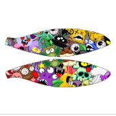 モンスターかわいいキャラクターのハロウィンパターン ミニバスケットボール (パネル)