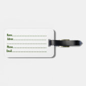 モンスターかわいいキャラクターのハロウィンパターン ラゲッジタグ (裏面横)