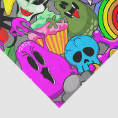 モンスターかわいいキャラクターのハロウィンパターン 薄葉紙 (詳細)