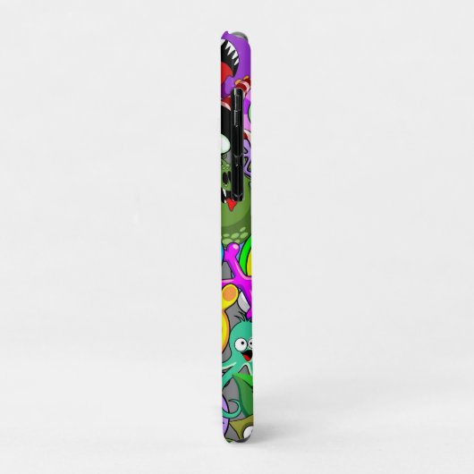 モンスターかわいいキャラクターのハロウィンパターン Case-Mate iPhoneケース (裏面/左)