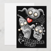 モンスターが好きなのは人のせい、だって人は最低だから 招待状 (正面/裏面)