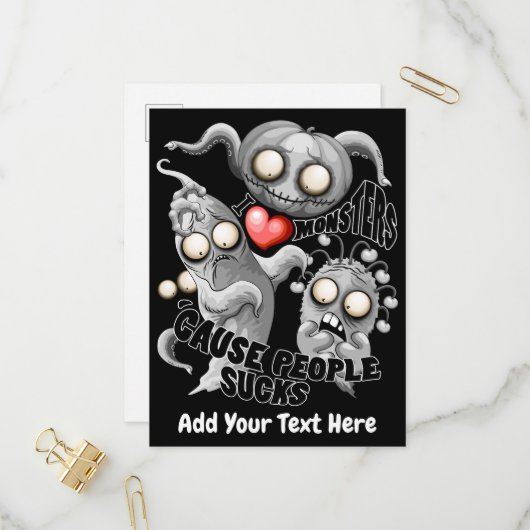 モンスターが好きな理由は人間が嫌いだから インビテーションポストカード (正面/裏面インサイチュ)