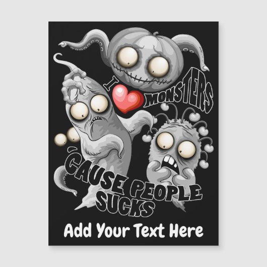 モンスターが好きな理由は人間が嫌いだから マグネット招待状 (正面)