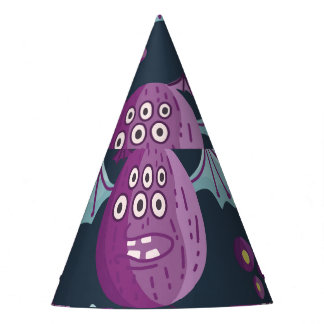 モンスターこうもり：かわいい漫画ヴィンテージ パーティーハット