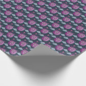 モンスターこうもり：かわいい漫画ヴィンテージ ラッピングペーパー (角)