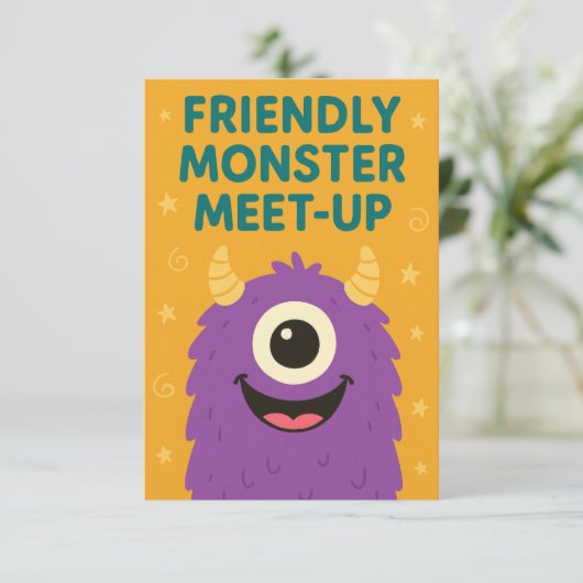 モンスターたちの楽しいお出かけ - 漫画の招待状 招待状 (スタンド正面)