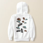 モンスターだなんて冗談じゃない Hoodie (レイダウン裏面)
