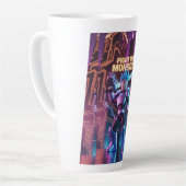 モンスターと戦え  カフェラテマグ (左アングル)