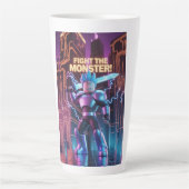 モンスターと戦え  カフェラテマグ (正面)