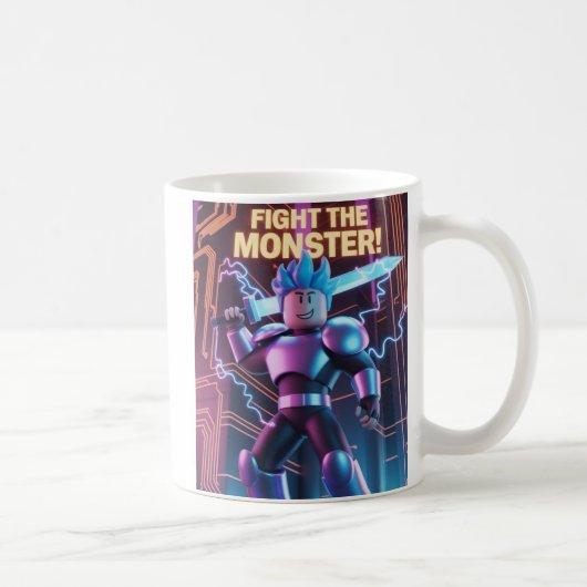 モンスターと戦え コーヒーマグカップ (右)