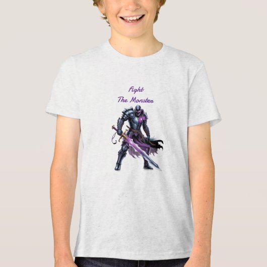モンスターと戦え トライブレンドTシャツ (正面)