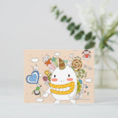 モンスターと遊んでいる子供 ポストカード (スタンド正面)