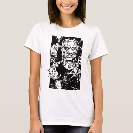 モンスターによっては女の子Tが脱出します Tシャツ (正面)