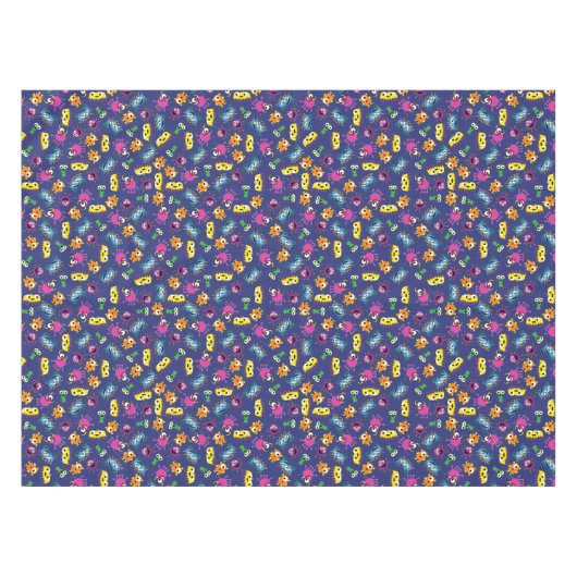 モンスターのかわいくおもしろいな第1誕生会のテーマ テーブルクロス (正面(横))