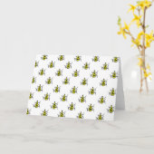 モンスターのくもの挨拶状 カード (黄色い花)