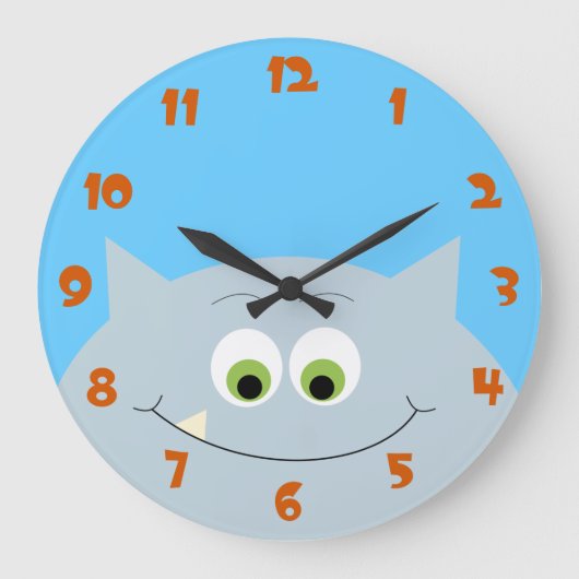 モンスターのこんにちは時計 ラージ壁時計 (正面)