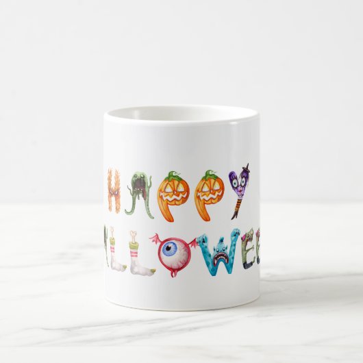 モンスターのアルファベット コーヒーマグカップ (中央)