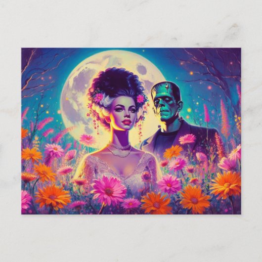 モンスターのウェディング　サンキュー ポストカード (正面)