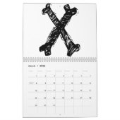 モンスターのカレンダー。  変更は来ています! カレンダー (3月 2026)