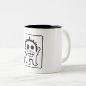 モンスターのコップ ツートーンマグカップ (正面右)