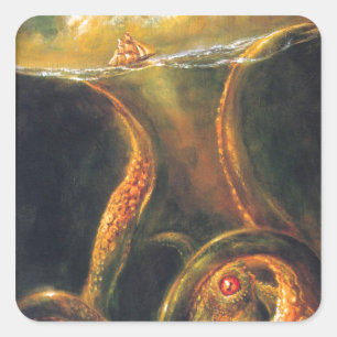 モンスターのタコ スクエアシール