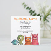 モンスターのハローウィンパーティの招待状 招待状 (スタンド正面)