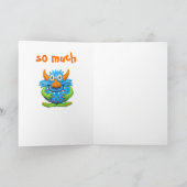 モンスターのパーティー サンキューカード (内部)