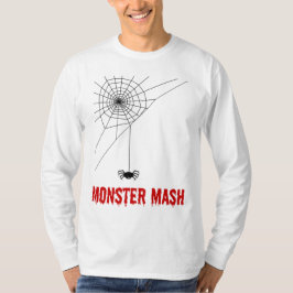 モンスターのマッシュのハロウィンの蜘蛛の巣 Tシャツ