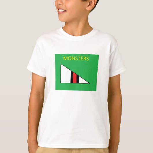 モンスターのワイシャツの子供 Tシャツ (正面)