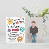 モンスターの写真　誕生日招待状 招待状 (スタンド正面)