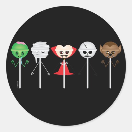 モンスターの吸盤 ラウンドシール (正面)