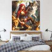 モンスターの女王 キャンバスプリント (インサイチュ (寝室))