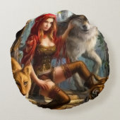 モンスターの女王 ラウンドクッション (裏面)